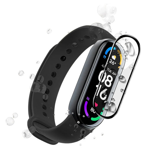 10D Full Screen Protector Film for xiao mi band 7 6 5 4 Smart Watch Soft Protective Glass Film Strap miband 4 5 6 7 Accessories