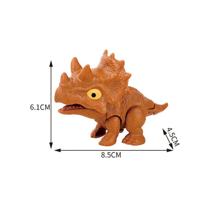 Jurassic Finger Dinosaur Triceratops Tyrannosaurus Model Toys for Kids Creative Finger Biting Dinosaurs Interactive Toy Boy Gift