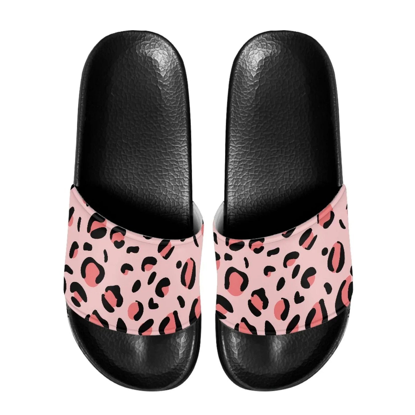 Lightweight Men Beach Leopard Print Slippers Household Bath Sandals Comfort EVA Sole Anti-Slip Design Fit Casual Everyday Wear