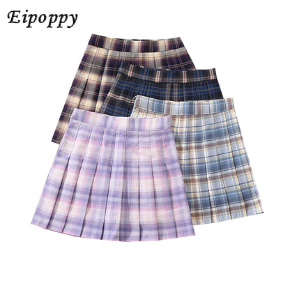 Rokken Dames Hoge Taille Geplooide Rok Harajuku Preppy Stijl Vrouwelijke Mini Rokken Mode Chique Dame Meisjes Dans Korte Rok