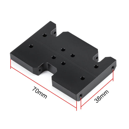 Machined Delrin Skid Plate and Slipper Pad for 1/10 RC Car LCG Crawler Chassis 2Low Transmission Axial 3 Gear Element Gearbox