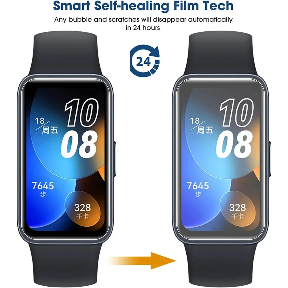 Full Screen Protector for Huawei Watch band 9 8 Smart Watch Soft HD TPU Thin Hydrogel Film for Huawei Band 7 6 Accessories