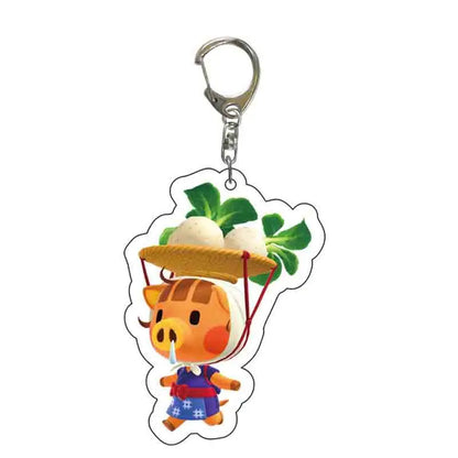 Anime Animal Crossing: New Horizons Acrylic Keychain Cartoon Character Pendant, Suitable for Bag and Keys gift Perfect Gift Fans