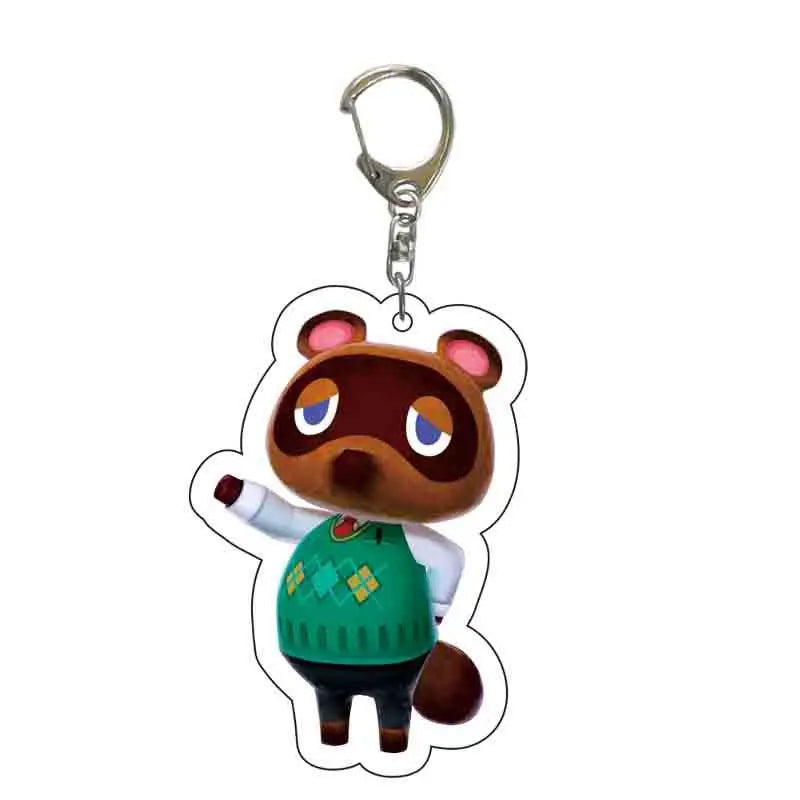 Anime Animal Crossing: New Horizons Acrylic Keychain Cartoon Character Pendant, Suitable for Bag and Keys gift Perfect Gift Fans