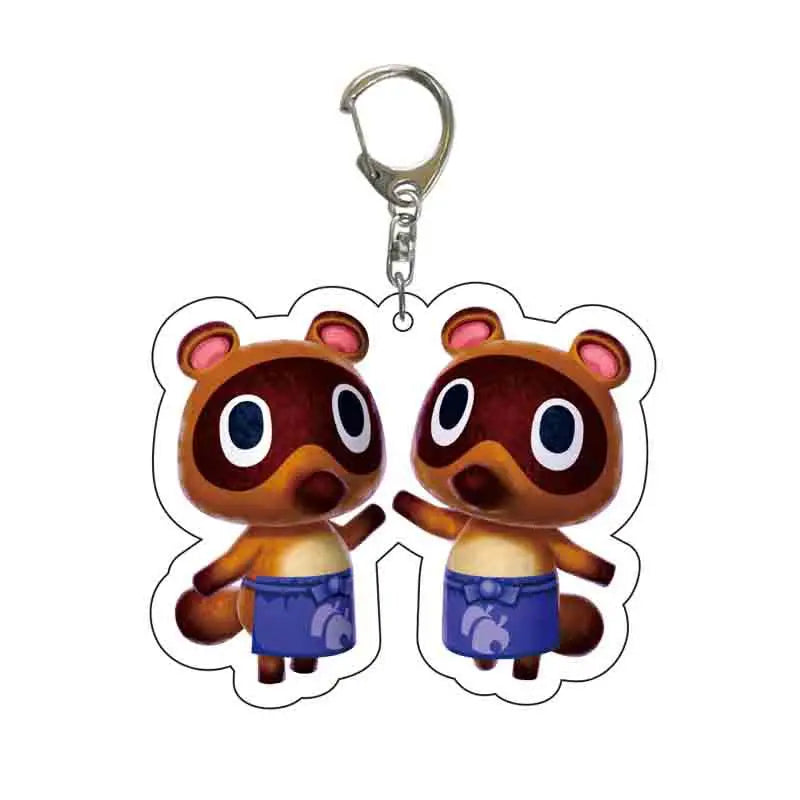 Anime Animal Crossing: New Horizons Acrylic Keychain Cartoon Character Pendant, Suitable for Bag and Keys gift Perfect Gift Fans