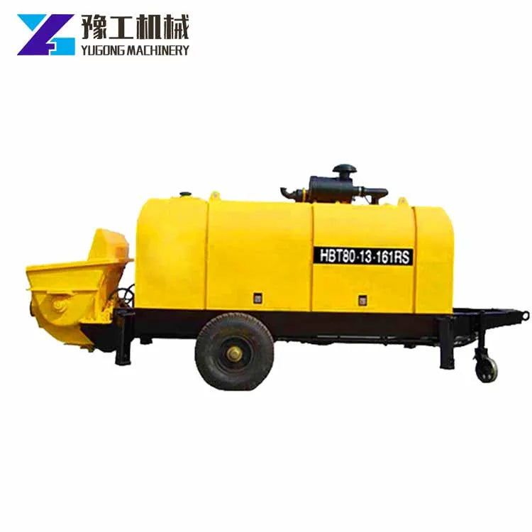 Germany Full Hydraulic Trailer Mounted Concrete Pump Machine for Sale