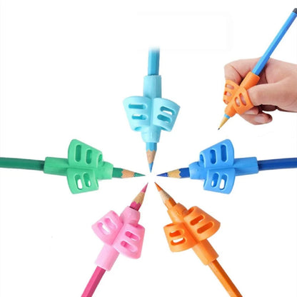 Children Writing Pencil Pan Holder Kids Learning Practise Silicone Pen Aid Grip Posture Correction Device for Students