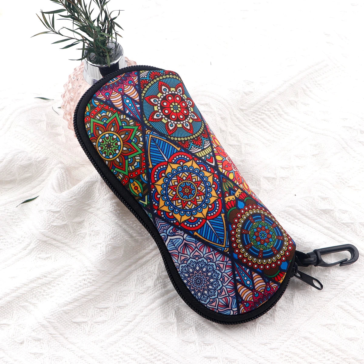 Marble Butterfly Pattern Glasses Soft Cloth Bag Sunglasses Bags Glasses Box Bag Women Zipper Fabric Eyeglasses Case Eyewear Case