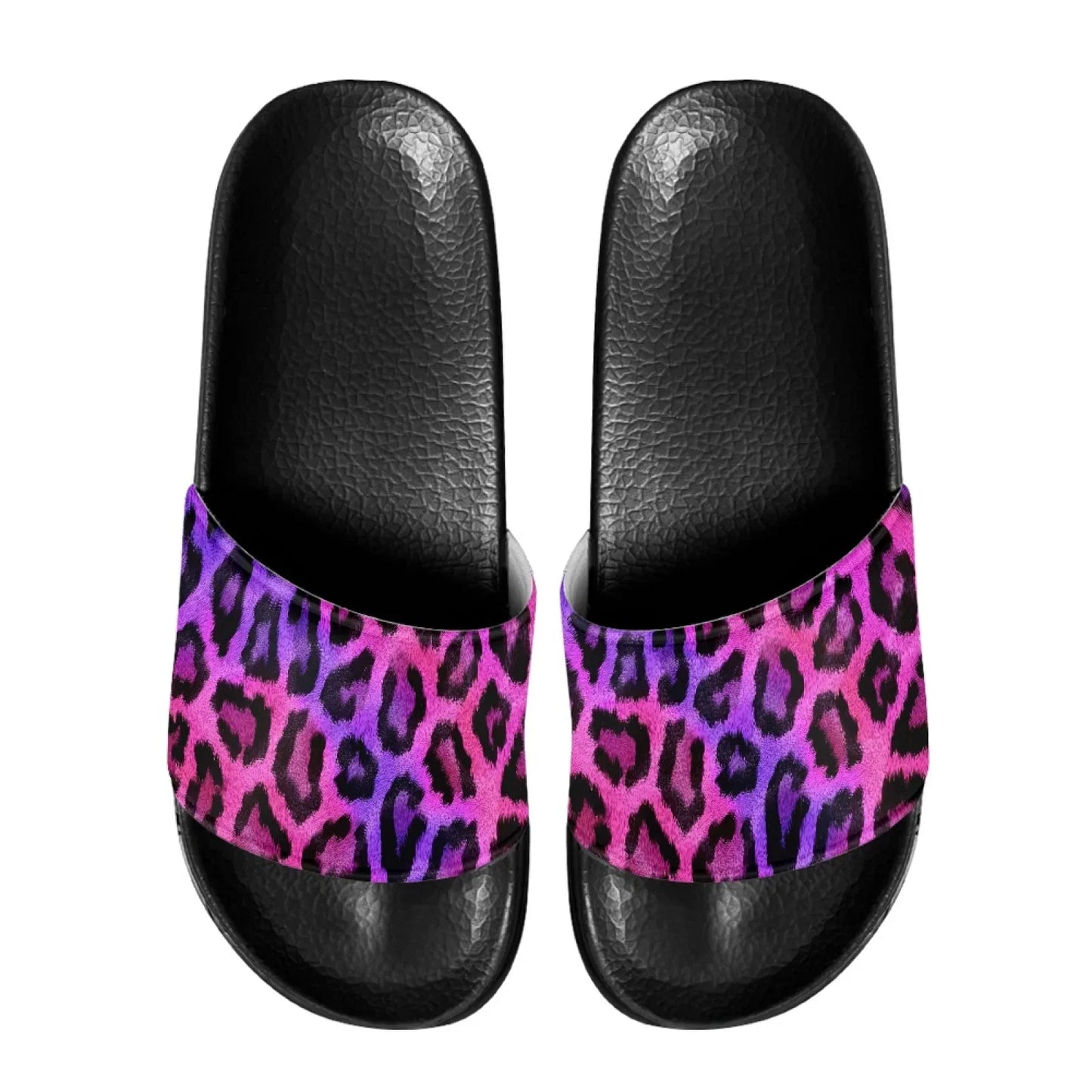 Lightweight Men Beach Leopard Print Slippers Household Bath Sandals Comfort EVA Sole Anti-Slip Design Fit Casual Everyday Wear