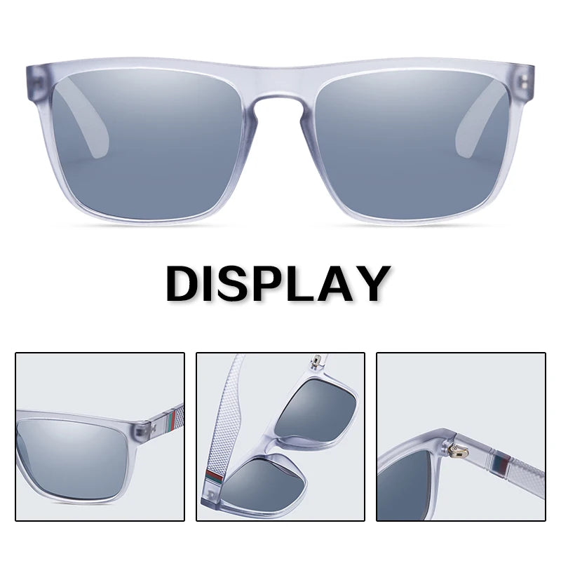 Fashion Square Vintage Polarized Sunglasses Men Women Retro Driving Fishing  Sun Glasses UV400 Eyewear