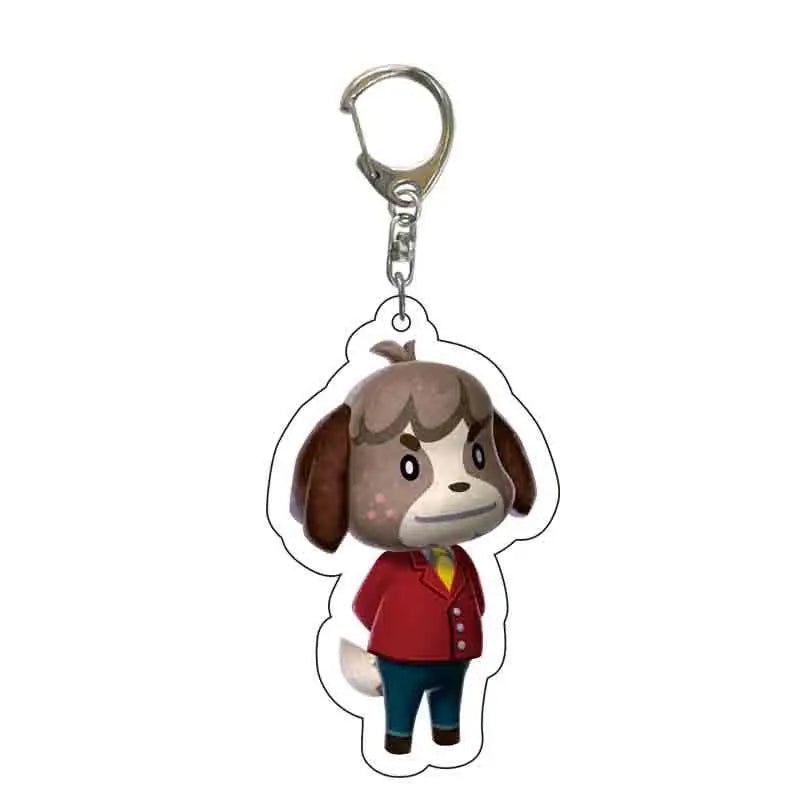 Anime Animal Crossing: New Horizons Acrylic Keychain Cartoon Character Pendant, Suitable for Bag and Keys gift Perfect Gift Fans