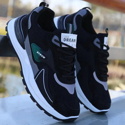 Fashion Men Shoes Versatile Mesh Men Sneakers Brand Breathable Running Shoes Anti-Slip Platform Sport Shoes Male Tenis Masculino