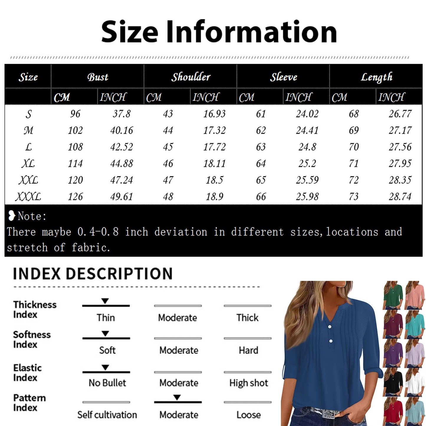 2024 The New Soft And Comfortable Women's Fashion Casual Printed V-Neck Long Sleeve Button Down Personalized T-Shirt Top