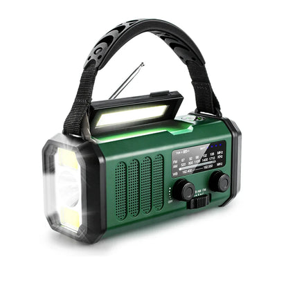 Woopker 10000mAh Radio XSY330 FM Emergency Radio Solar Hand Crank Generator AM/FM/NOAA LED Portable Radio SOS Alarm Power Bank