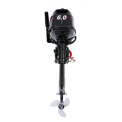 YIYIBYUS 6HP Outboard Motor 2-Stroke Outboard Boat Motor Engine Fishing Boat Power Engine Short Shaft Water Cooling CDI System