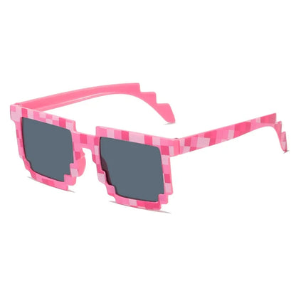 New fashion Sun Glasses Hot Sale Sunglasses Creeper Glasses Novelty Mosaic Funny Goggles Boys Girls Pixel Eyewear