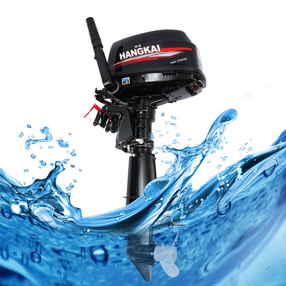 YIYIBYUS 6HP Outboard Motor 2-Stroke Outboard Boat Motor Engine Fishing Boat Power Engine Short Shaft Water Cooling CDI System