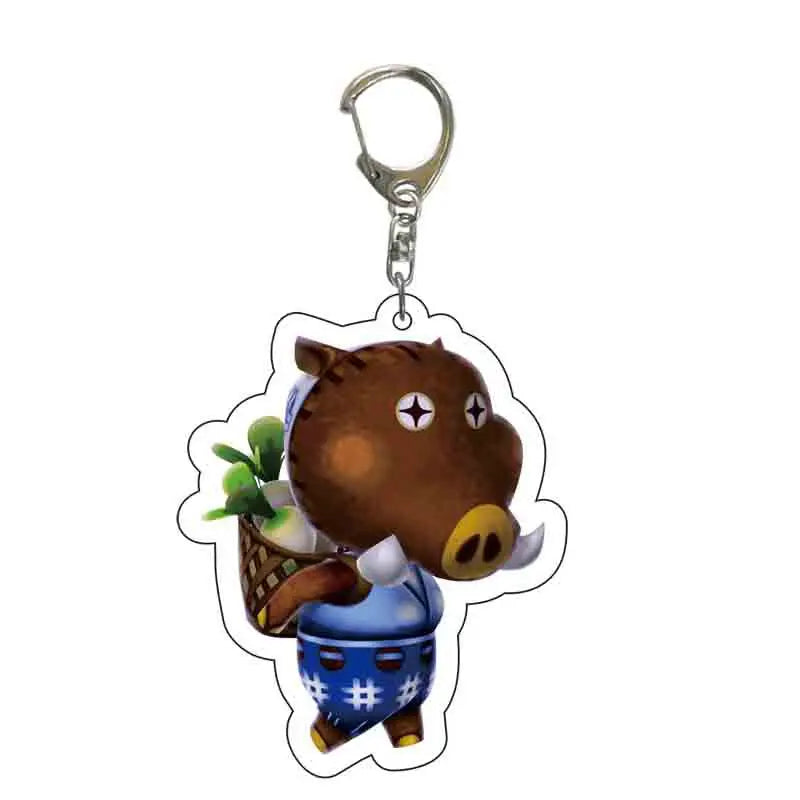 Anime Animal Crossing: New Horizons Acrylic Keychain Cartoon Character Pendant, Suitable for Bag and Keys gift Perfect Gift Fans