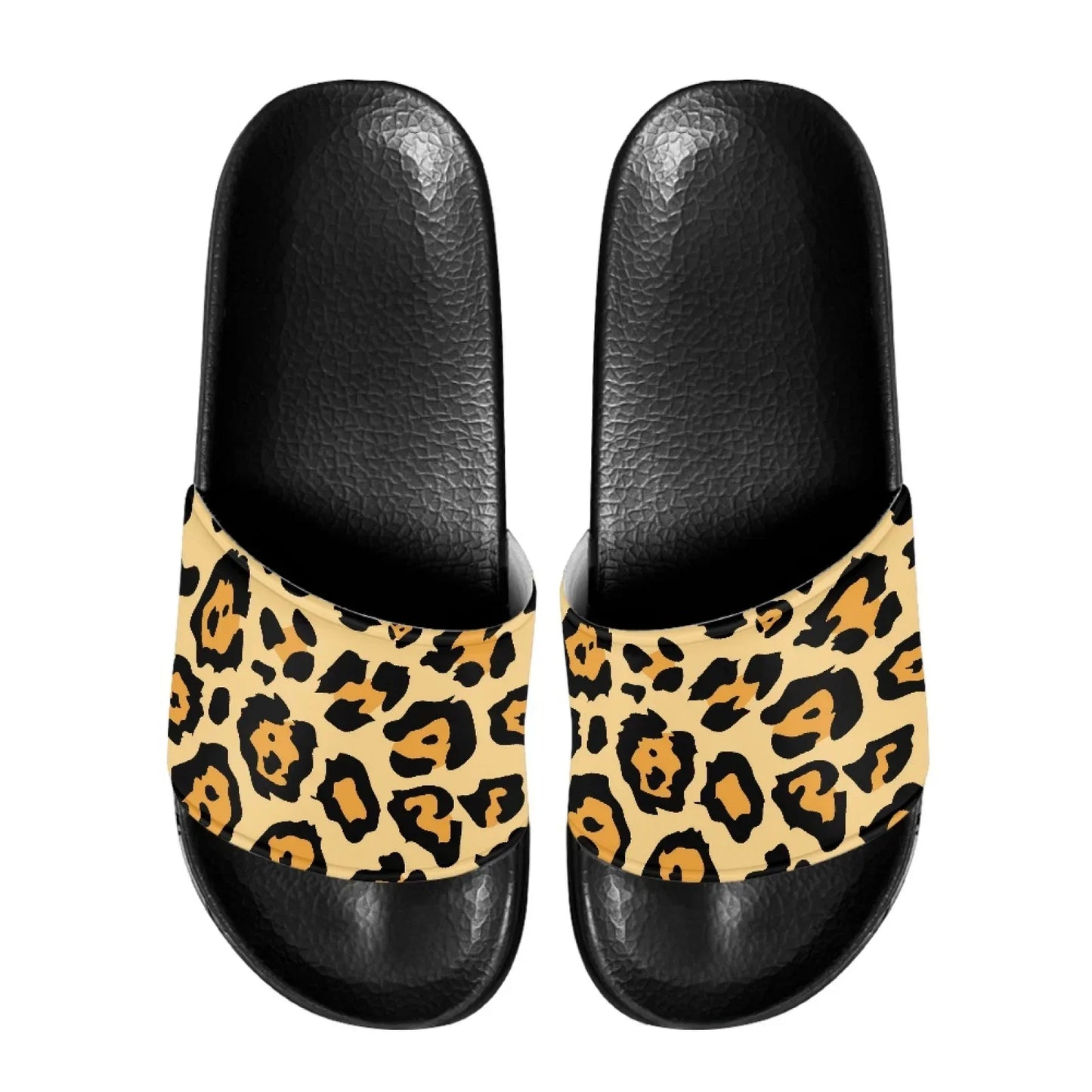 Lightweight Men Beach Leopard Print Slippers Household Bath Sandals Comfort EVA Sole Anti-Slip Design Fit Casual Everyday Wear