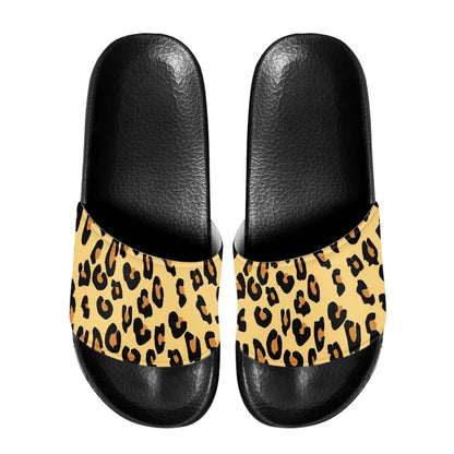 Lightweight Men Beach Leopard Print Slippers Household Bath Sandals Comfort EVA Sole Anti-Slip Design Fit Casual Everyday Wear