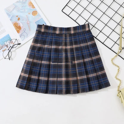 Rokken Dames Hoge Taille Geplooide Rok Harajuku Preppy Stijl Vrouwelijke Mini Rokken Mode Chique Dame Meisjes Dans Korte Rok