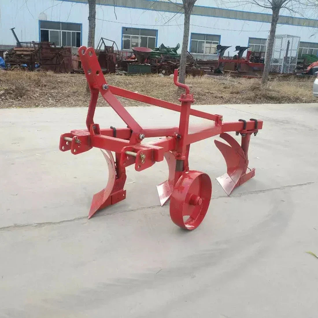 Micro tiller plough 220/320 type flat plow small drag belt small plow agricultural paddy field four-wheel tractor rear