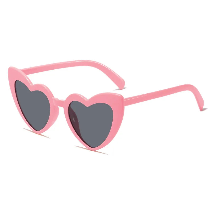 2024 New European and American Girl Love Sunglasses Beach Peach Heart Birthday Photo Cross border Fashion Sunglasses