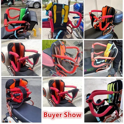 Children's Bicycle Scooter/electric Car/electric Motorcycle Baby Rear Seat Foldable Child Seat with Safety Belt