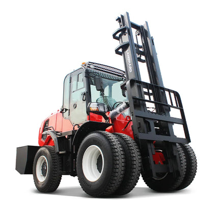 Agricultural EPA/Euro 5 All Terrain Off-Road Forklift 3Ton Small Container Handling Vehicle 4WD Large Diesel Forklift Customized