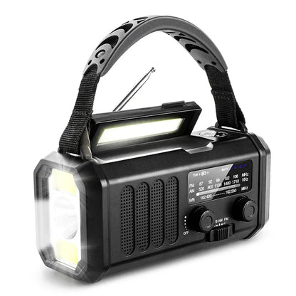 Woopker 10000mAh Radio XSY330 FM Emergency Radio Solar Hand Crank Generator AM/FM/NOAA LED Portable Radio SOS Alarm Power Bank