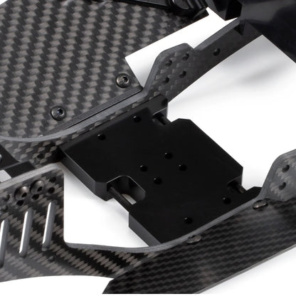 Machined Delrin Skid Plate and Slipper Pad for 1/10 RC Car LCG Crawler Chassis 2Low Transmission Axial 3 Gear Element Gearbox