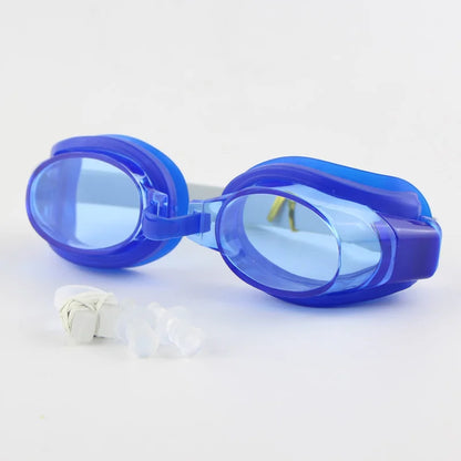 Kinderen Kids Tieners Verstelbare Zwembril Swim Eyewear Bril Brillen Sport Badmode W/Oordoppen & Nose Clip