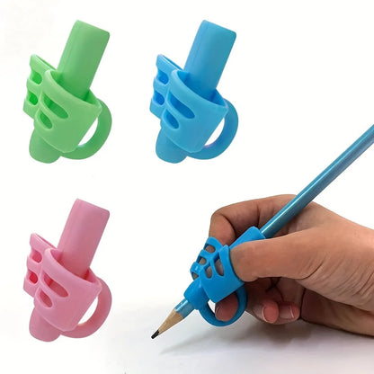 Children Writing Pencil Pan Holder Kids Learning Practise Silicone Pen Aid Grip Posture Correction Device for Students