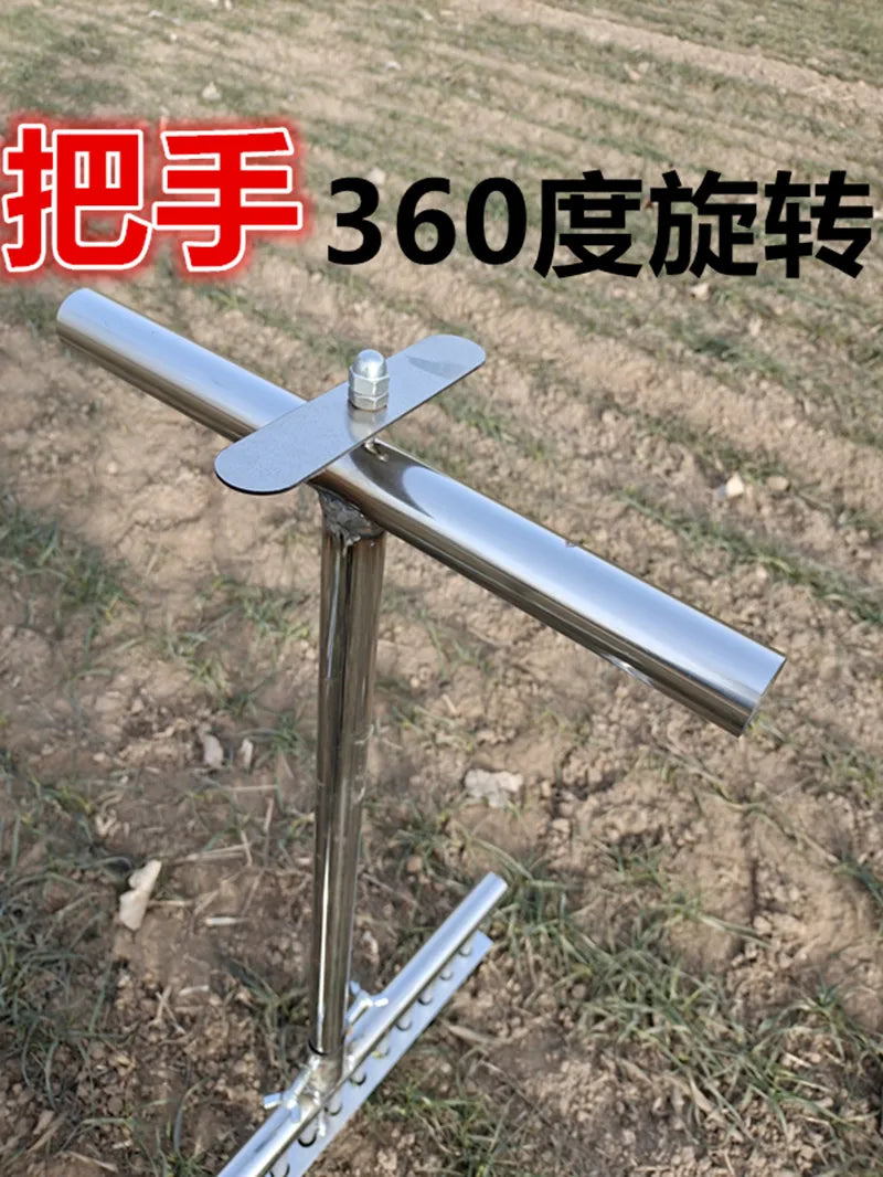 Onion artifact planting machine seedling planter Onion fork automatic punching tool Onion planting vegetable transplantor