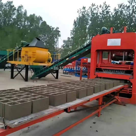 YG Full Automatic Block Brick Making Machine Construction Concrete Block Brick Making Machinery Production Line Price for USA