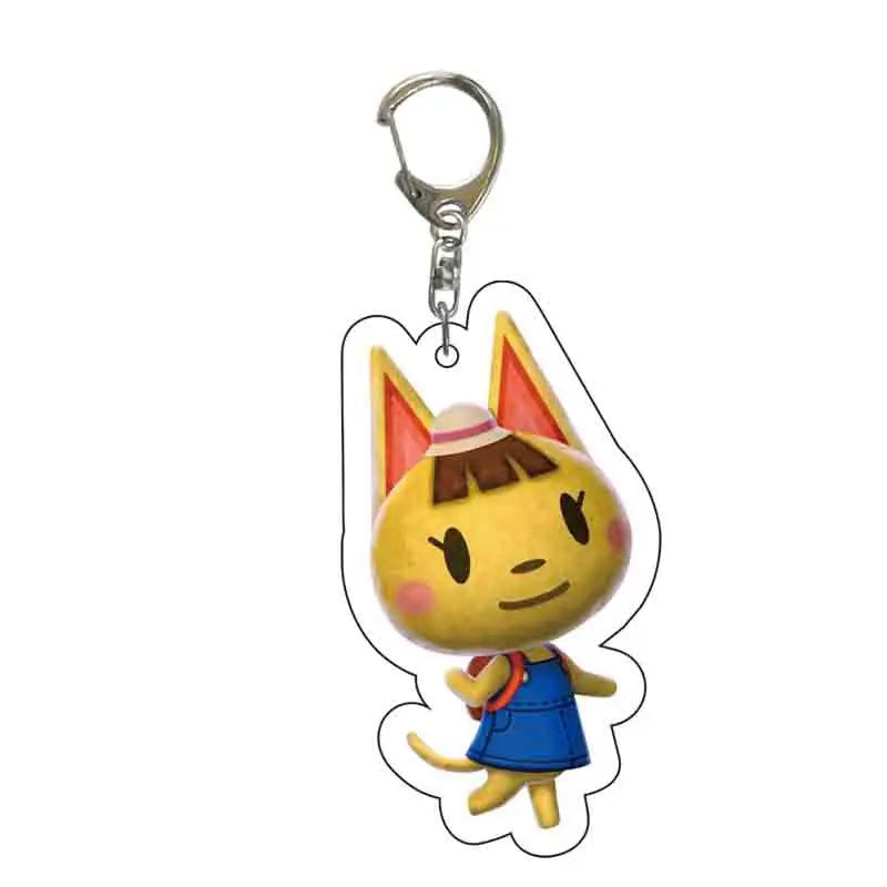 Anime Animal Crossing: New Horizons Acrylic Keychain Cartoon Character Pendant, Suitable for Bag and Keys gift Perfect Gift Fans