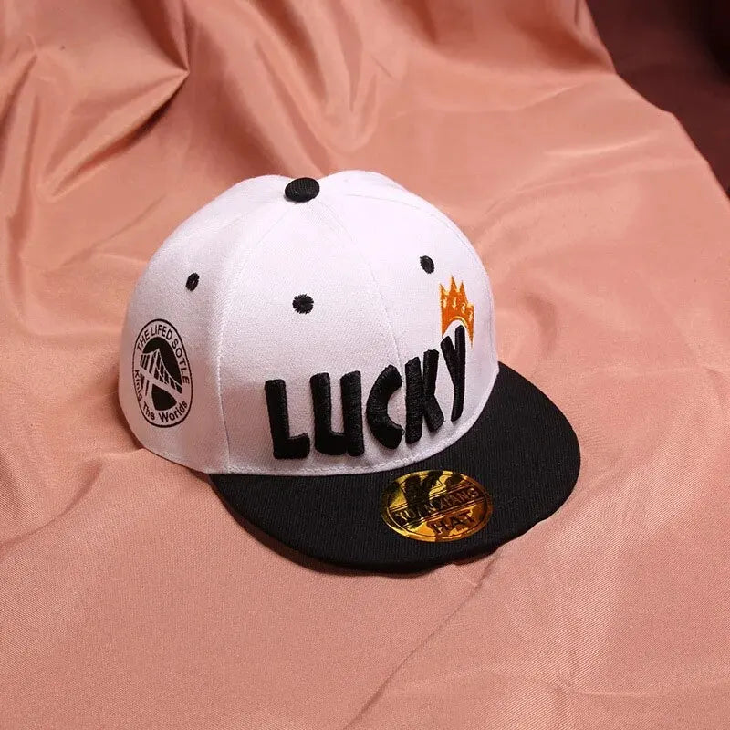 Adjustable Children Baseball Caps Letter Embroidery Girls Boys Hip Hop Hats Spring Summer Kids Sun Hats Snapback Caps