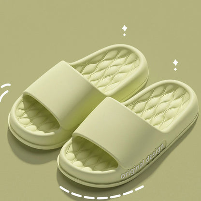 Smile Pop Men Slippers House Shower Bathroom Shoes EVA Beach Slides Fashion Soft Cloud Slippers 2024 Summer Men Antiskid Sandals