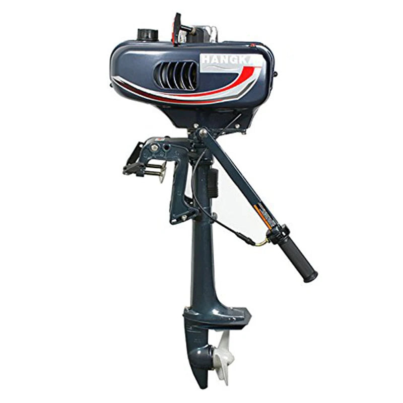 2 Stroke 3.5/3.6HP Marine Motor Outboard Engine for Boat Aluminum Construction 55CC Displacement with Water-Cooled System