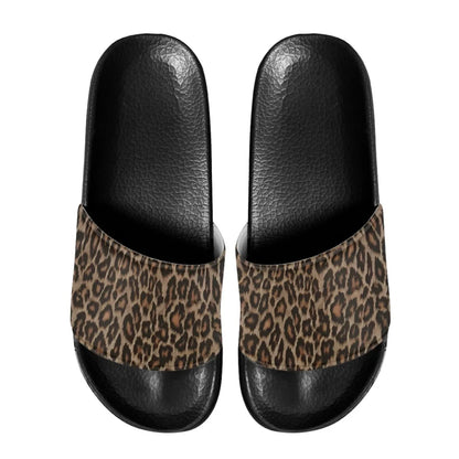 Lightweight Men Beach Leopard Print Slippers Household Bath Sandals Comfort EVA Sole Anti-Slip Design Fit Casual Everyday Wear