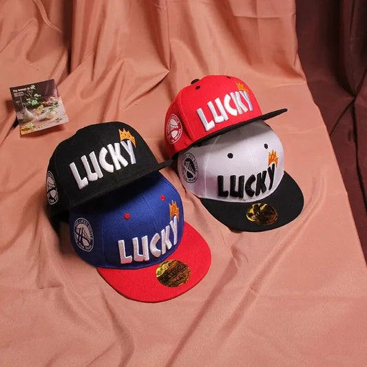 Girls Boys Hip Hop Hats Spring Summer Kids Sun Hats Snapback CapsAdjustable Children Baseball Caps Letter Embroidery