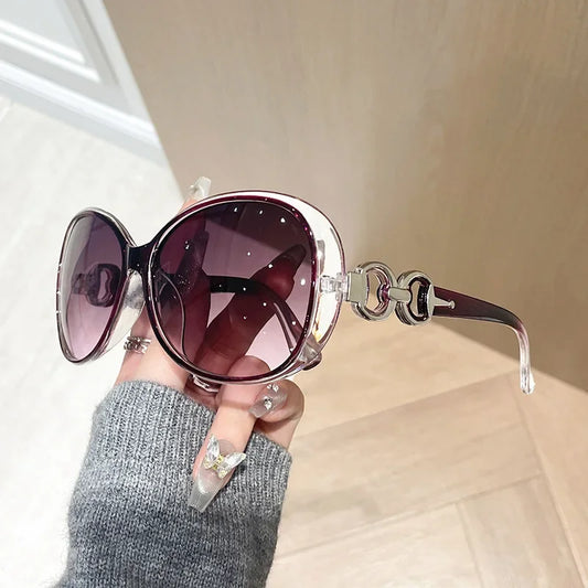 Fashion Square Sunglasses Woman Luxury Brand Big Purple Sun Glasses Female Mirror Shades Ladies Oculos De Sol Feminino Shades