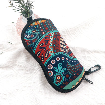 Marble Butterfly Pattern Glasses Soft Cloth Bag Sunglasses Bags Glasses Box Bag Women Zipper Fabric Eyeglasses Case Eyewear Case