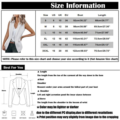 Fashion Office Blazer Vest Women Summer 2022 Turn-down Collar Single Button Wasitcoat Female White Color Sleeveless Jackets New