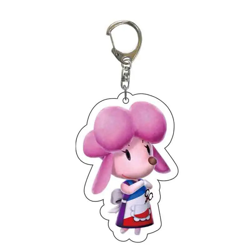 Anime Animal Crossing: New Horizons Acrylic Keychain Cartoon Character Pendant, Suitable for Bag and Keys gift Perfect Gift Fans