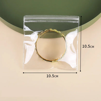 10Pcs Jewelry Organizer Bags PVC Transparent Earring Pendant Necklace Bracelet Jewelery Storage Pouch Anti-Oxidation Ziplock Bag