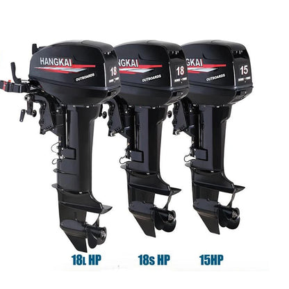 Hangkai Outboard Motor 15hp 2 Stroke Boat Motors Motores fueraborda Motor de popa Motor Motore 2 Tempi