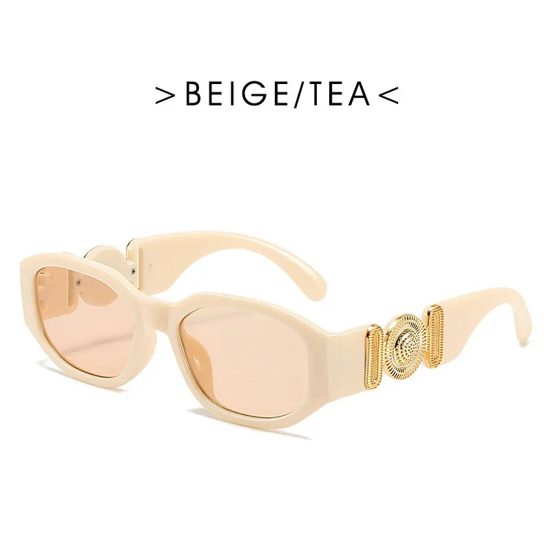 Vintage Square Luxury Small Frame Sunglasses Men Women Rectangle Design Fashion Square Sun Glasses Shades Vintage Glasses