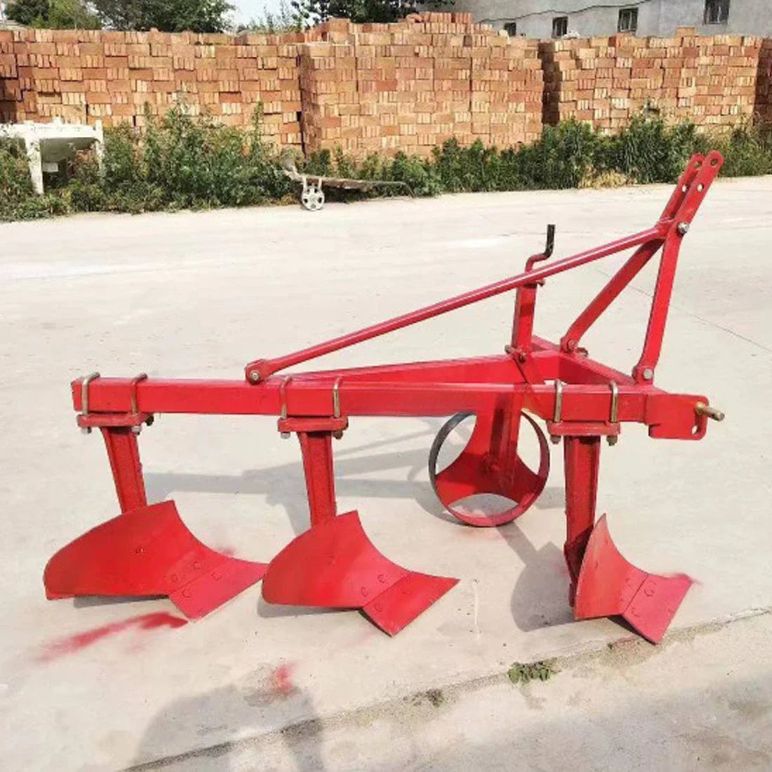 Micro tiller plough 220/320 type flat plow small drag belt small plow agricultural paddy field four-wheel tractor rear