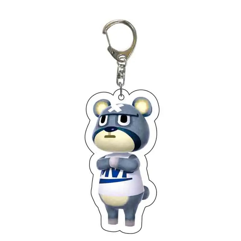 Anime Animal Crossing: New Horizons Acrylic Keychain Cartoon Character Pendant, Suitable for Bag and Keys gift Perfect Gift Fans